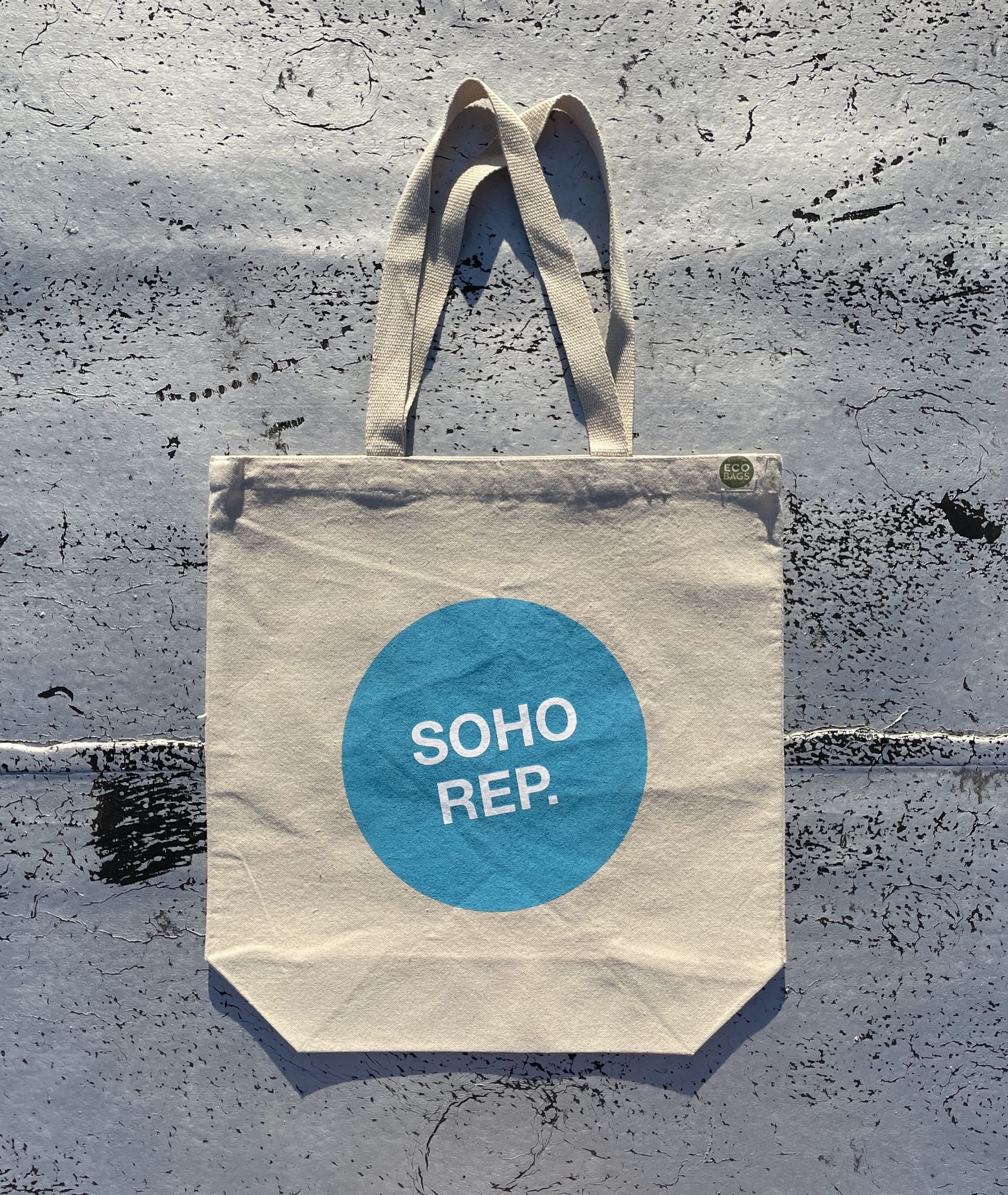Soho Rep Tote Bag: Blue